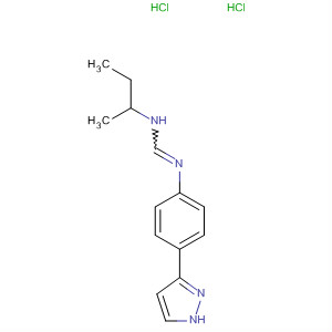 89258-99-1  Methanimidamide, N-(1-methylpropyl)-N'-[4-(1H-pyrazol-3-yl)phenyl]-,dihydrochloride