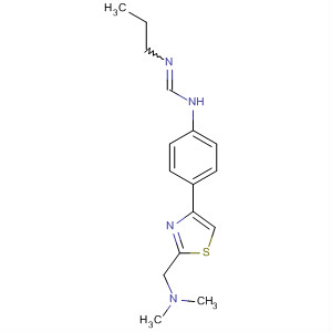 89259-25-6  Methanimidamide,N-[4-[2-[(dimethylamino)methyl]-4-thiazolyl]phenyl]-N'-propyl-