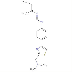 89259-28-9  Methanimidamide,N-[4-[2-[(dimethylamino)methyl]-4-thiazolyl]phenyl]-N'-(1-methylpropyl)-