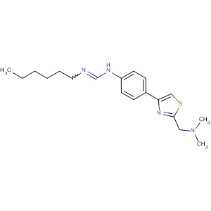 89259-30-3  Methanimidamide,N-[4-[2-[(dimethylamino)methyl]-4-thiazolyl]phenyl]-N'-hexyl-