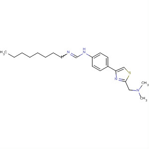 89259-31-4  Methanimidamide,N-[4-[2-[(dimethylamino)methyl]-4-thiazolyl]phenyl]-N'-octyl-