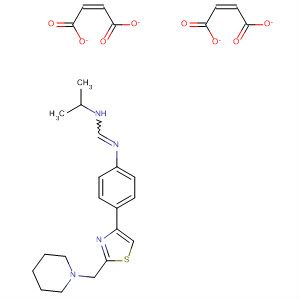 89259-33-6  Methanimidamide,N-(1-methylethyl)-N'-[4-[2-(1-piperidinylmethyl)-4-thiazolyl]phenyl]-,(2Z)-2-butenedioate (1:2)