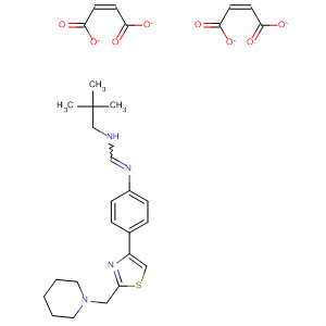 89259-35-8  Methanimidamide,N-(2,2-dimethylpropyl)-N'-[4-[2-(1-piperidinylmethyl)-4-thiazolyl]phenyl]-,(2Z)-2-butenedioate (1:2)