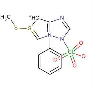 88861-14-7  1H-Thiazolo[3,4-b][1,2,4]triazol-4-ium, 5-(methylthio)-7-phenyl-,perchlorate