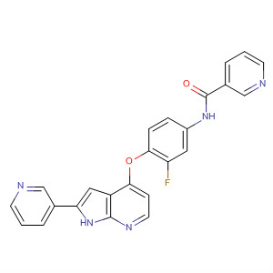 888718-97-6  3-Pyridinecarboxamide,N-[3-fluoro-4-[[2-(3-pyridinyl)-1H-pyrrolo[2,3-b]pyridin-4-yl]oxy]phenyl]-