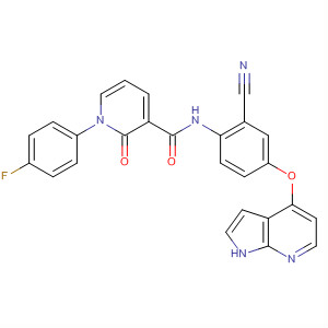 888720-10-3  3-Pyridinecarboxamide,N-[2-cyano-4-(1H-pyrrolo[2,3-b]pyridin-4-yloxy)phenyl]-1-(4-fluorophenyl)-1,2-dihydro-2-oxo-
