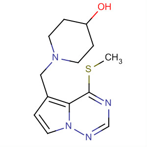 888720-85-2  4-Piperidinol, 1-[[4-(methylthio)pyrrolo[2,1-f][1,2,4]triazin-5-yl]methyl]-