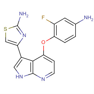 888721-14-0  2-Thiazolamine,4-[4-(4-amino-2-fluorophenoxy)-1H-pyrrolo[2,3-b]pyridin-3-yl]-