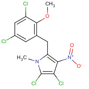 88876-08-8  1H-Pyrrole,2,3-dichloro-5-[(3,5-dichloro-2-methoxyphenyl)methyl]-1-methyl-4-nitro-