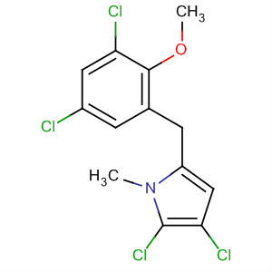 88876-09-9  1H-Pyrrole,2,3-dichloro-5-[(3,5-dichloro-2-methoxyphenyl)methyl]-1-methyl-