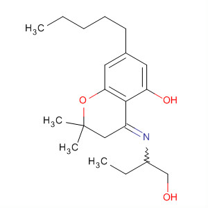 88880-02-8  2H-1-Benzopyran-5-ol,3,4-dihydro-4-[[1-(hydroxymethyl)propyl]imino]-2,2-dimethyl-7-pentyl-