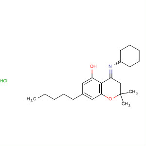 88880-06-2  2H-1-Benzopyran-5-ol,4-(cyclohexylimino)-3,4-dihydro-2,2-dimethyl-7-pentyl-, hydrochloride