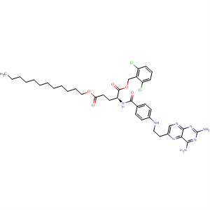 88887-46-1  L-Glutamic acid,N-[4-[[(2,4-diamino-6-pteridinyl)methyl]methylamino]benzoyl]-,1-[(2,6-dichlorophenyl)methyl] 5-dodecyl ester