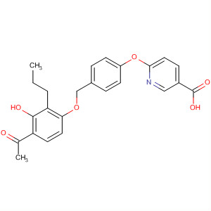 888966-91-4  3-Pyridinecarboxylic acid,6-[4-[(4-acetyl-3-hydroxy-2-propylphenoxy)methyl]phenoxy]-