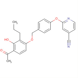 888967-94-0  4-Pyridinecarbonitrile,2-[4-[(4-acetyl-3-hydroxy-2-propylphenoxy)methyl]phenoxy]-