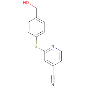888968-84-1  4-Pyridinecarbonitrile, 2-[[4-(hydroxymethyl)phenyl]thio]-