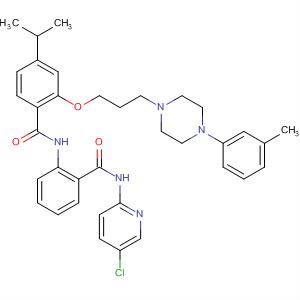 889121-69-1  Benzamide,N-[2-[[(5-chloro-2-pyridinyl)amino]carbonyl]phenyl]-4-(1-methylethyl)-2-[3-[4-(3-methylphenyl)-1-piperazinyl]propoxy]-