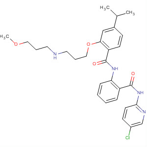 889121-97-5  Benzamide,N-[2-[[(5-chloro-2-pyridinyl)amino]carbonyl]phenyl]-2-[3-[(2-methoxyethyl)methylamino]propoxy]-4-(1-methylethyl)-