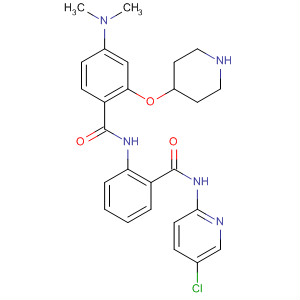 889124-47-4  Benzamide,N-[2-[[(5-chloro-2-pyridinyl)amino]carbonyl]phenyl]-4-(dimethylamino)-2-(4-piperidinyloxy)-