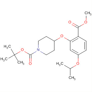 889125-13-7  1-Piperidinecarboxylic acid,4-[2-(methoxycarbonyl)-5-(1-methylethoxy)phenoxy]-, 1,1-dimethylethylester