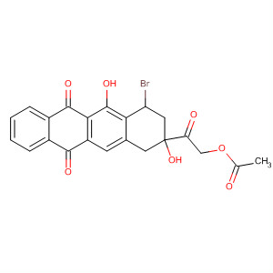 88913-35-3  5,12-Naphthacenedione,9-[(acetyloxy)acetyl]-7-bromo-7,8,9,10-tetrahydro-6,9-dihydroxy-