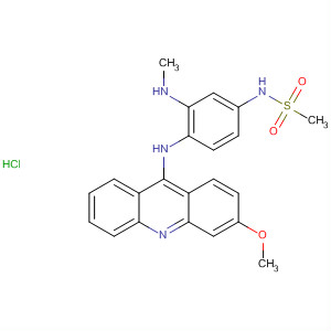 88913-49-9  Methanesulfonamide,N-[4-[(3-methoxy-9-acridinyl)amino]-3-(methylamino)phenyl]-,monohydrochloride