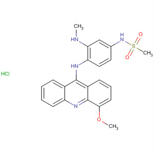 88913-58-0  Methanesulfonamide,N-[4-[(4-methoxy-9-acridinyl)amino]-3-(methylamino)phenyl]-,monohydrochloride