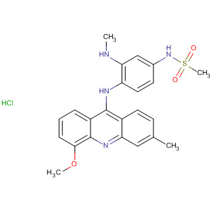 88913-68-2  Methanesulfonamide,N-[4-[(5-methoxy-3-methyl-9-acridinyl)amino]-3-(methylamino)phenyl]-,monohydrochloride