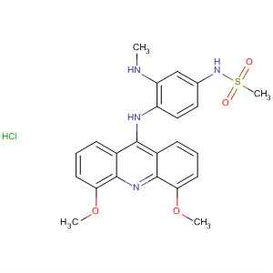 88913-72-8  Methanesulfonamide,N-[4-[(4,5-dimethoxy-9-acridinyl)amino]-3-(methylamino)phenyl]-,monohydrochloride