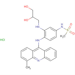 88913-75-1  Methanesulfonamide,N-[3-[(2,3-dihydroxypropyl)amino]-4-[(4-methyl-9-acridinyl)amino]phenyl]-, monohydrochloride