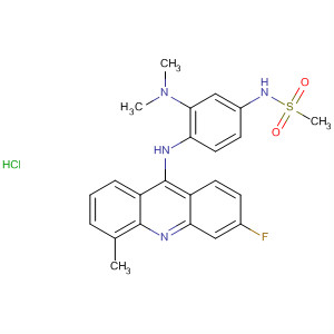 88913-80-8  Methanesulfonamide,N-[3-(dimethylamino)-4-[(3-fluoro-5-methyl-9-acridinyl)amino]phenyl]-,monohydrochloride