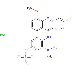 88913-82-0  Methanesulfonamide,N-[4-[(3-chloro-5-methoxy-9-acridinyl)amino]-3-(dimethylamino)phenyl]-,monohydrochloride