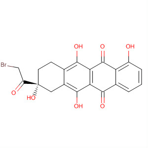 88924-91-8  5,12-Naphthacenedione,8-(bromoacetyl)-7,8,9,10-tetrahydro-1,6,8,11-tetrahydroxy-, (R)-