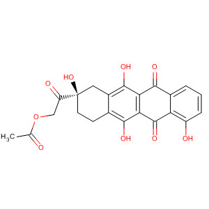 88924-92-9  5,12-Naphthacenedione,8-[(acetyloxy)acetyl]-7,8,9,10-tetrahydro-1,6,8,11-tetrahydroxy-, (R)-