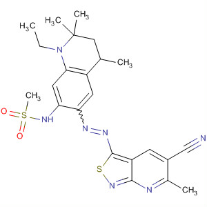 88936-31-6  Methanesulfonamide,N-[6-[(5-cyano-6-methylisothiazolo[3,4-b]pyridin-3-yl)azo]-1-ethyl-1,2,3,4-tetrahydro-2,2,4-trimethyl-7-quinolinyl]-