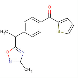 88955-02-6  Methanone, [4-[1-(3-methyl-1,2,4-oxadiazol-5-yl)ethyl]phenyl]-2-thienyl-