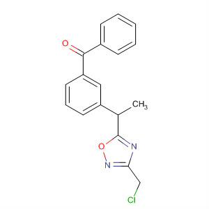 88955-59-3  Methanone,[3-[1-[3-(chloromethyl)-1,2,4-oxadiazol-5-yl]ethyl]phenyl]phenyl-