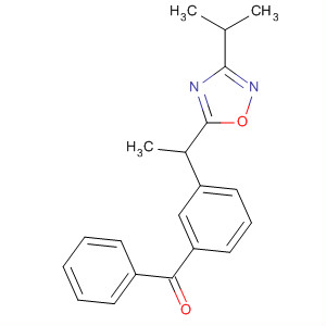 88955-69-5  Methanone,[3-[1-[3-(1-methylethyl)-1,2,4-oxadiazol-5-yl]ethyl]phenyl]phenyl-