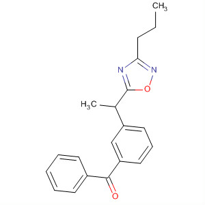 88969-64-6  Methanone, phenyl[3-[1-(3-propyl-1,2,4-oxadiazol-5-yl)ethyl]phenyl]-