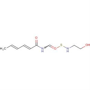 88974-23-6  2,4-Hexadienamide, N-[[(2-hydroxyethyl)amino]thioxomethyl]-, (E,E)-