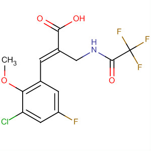 889855-48-5  2-Propenoic acid,3-(3-chloro-5-fluoro-2-methoxyphenyl)-2-[[(trifluoroacetyl)amino]methyl]-,(2E)-