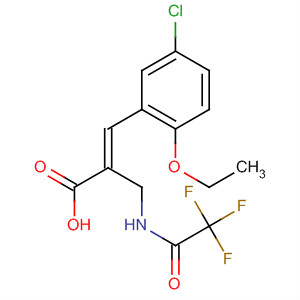 889855-49-6  2-Propenoic acid,3-(5-chloro-2-ethoxyphenyl)-2-[[(trifluoroacetyl)amino]methyl]-, (2E)-