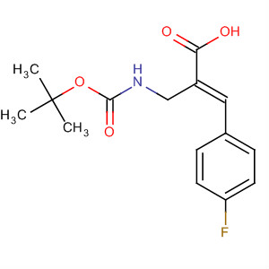 889855-62-3  2-Propenoic acid,2-[[[(1,1-dimethylethoxy)carbonyl]amino]methyl]-3-(4-fluorophenyl)-,(2E)-