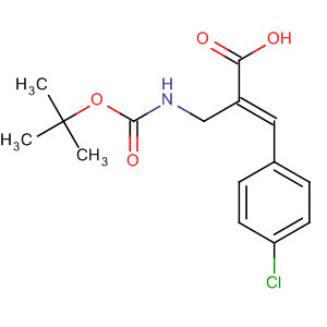 889855-63-4  2-Propenoic acid,3-(4-chlorophenyl)-2-[[[(1,1-dimethylethoxy)carbonyl]amino]methyl]-,(2E)-