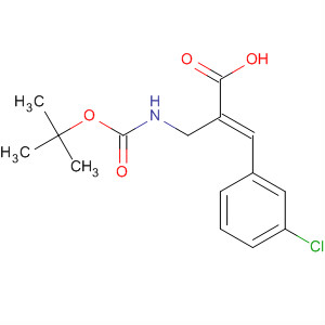 889855-65-6  2-Propenoic acid,3-(3-chlorophenyl)-2-[[[(1,1-dimethylethoxy)carbonyl]amino]methyl]-,(2E)-