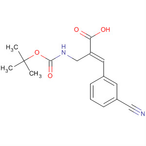 889855-68-9  2-Propenoic acid,3-(3-cyanophenyl)-2-[[[(1,1-dimethylethoxy)carbonyl]amino]methyl]-,(2E)-