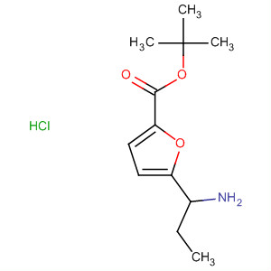 889856-53-5  2-Furancarboxylic acid, 5-(1-aminopropyl)-, 1,1-dimethylethyl ester,hydrochloride