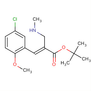 889857-26-5  2-Propenoic acid,3-(5-chloro-2-methoxyphenyl)-2-[(methylamino)methyl]-,1,1-dimethylethyl ester, (2E)-