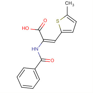 88991-25-7  2-Propenoic acid, 2-(benzoylamino)-3-(5-methyl-2-thienyl)-, (E)-