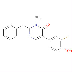 890021-29-1  4(3H)-Pyrimidinone,5-(3-fluoro-4-hydroxyphenyl)-3-methyl-2-(phenylmethyl)-